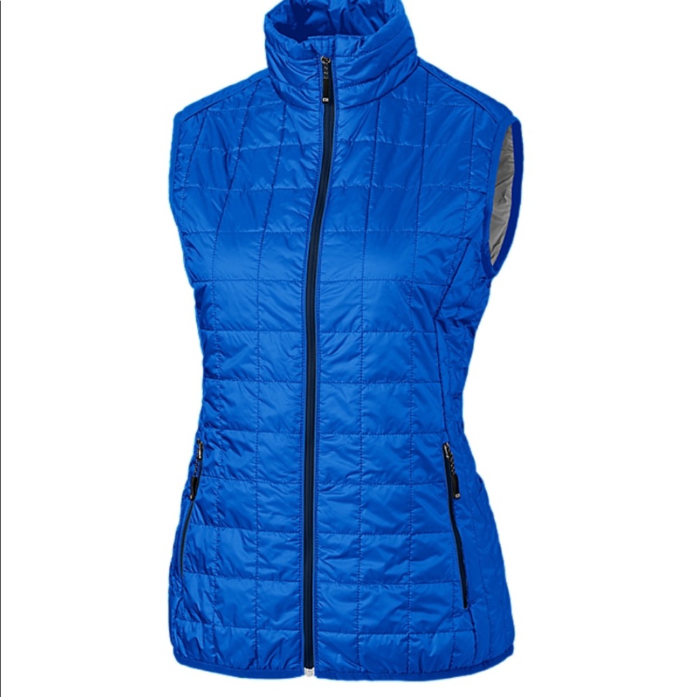 Cutter & Buck Rainier PrimaLoft® Womens Eco Insulated Full Zip Puffer Vest Navy